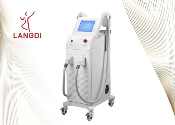 8.0 اینچ LCD Ipl Shr Pain لیزر موهای زائد موهای زائد با 2 دسته