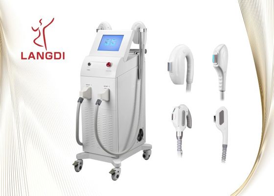 2 Handpieces بدون درد Ipl Shr دستگاه حذف مو برای سالن زیبایی