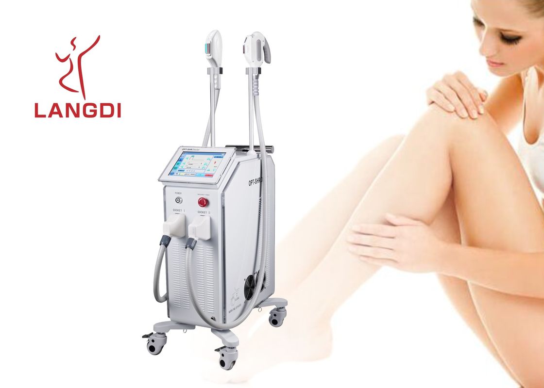 Langdai قابل حمل IPL OPT Shr E-light OPT Elight دستگاه حذف دائمی موهای زائد برای کلینیک